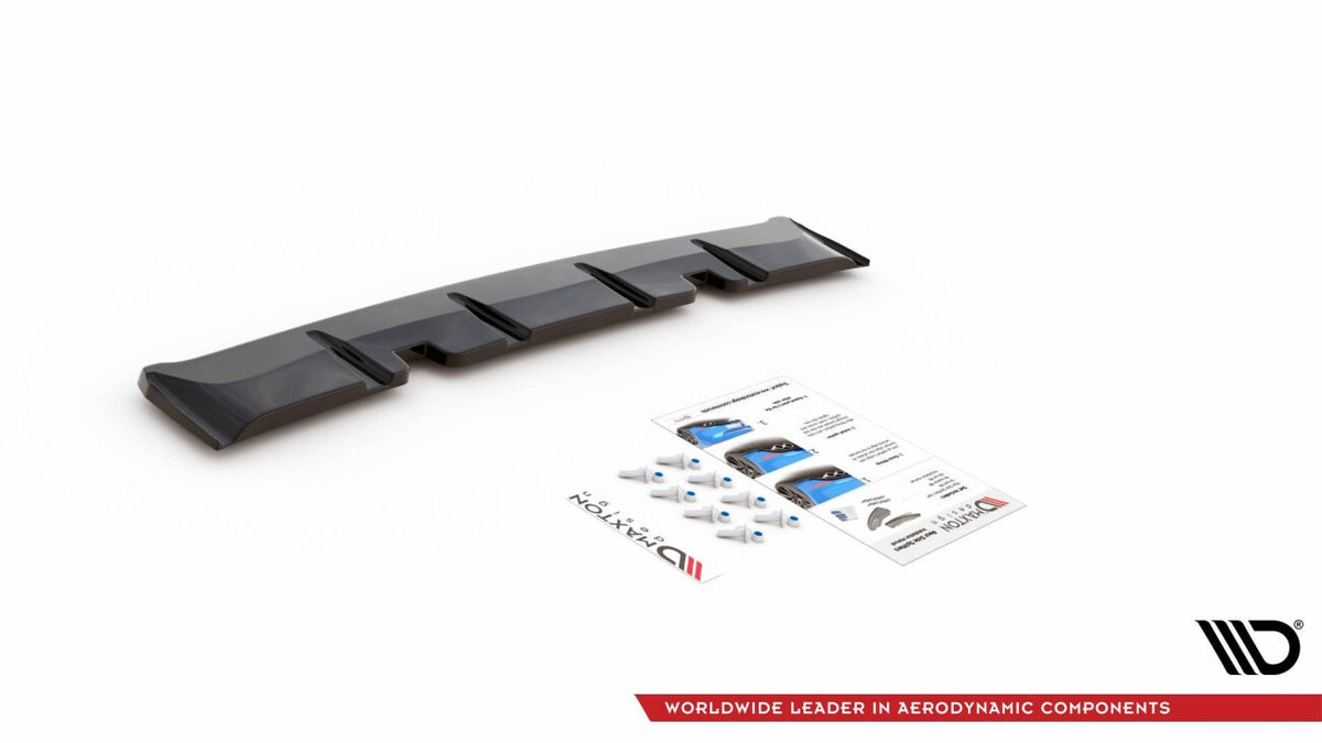 Diffusor Heckansatz passend für VW Golf GTI Clubsport Mk8 schwarz Hochglanz