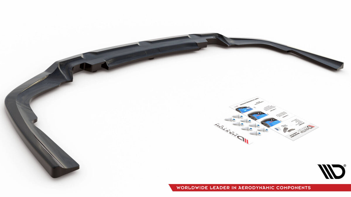 Diffusor Heckansatz V.1 passend für BMW X6 M-Paket G06 schwarz Hochglanz