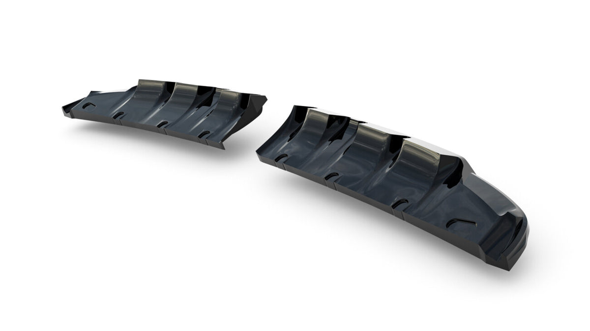 Diffusor RACE passend für Mini Cooper John Cooper Works F65 schwarz Hochglanz