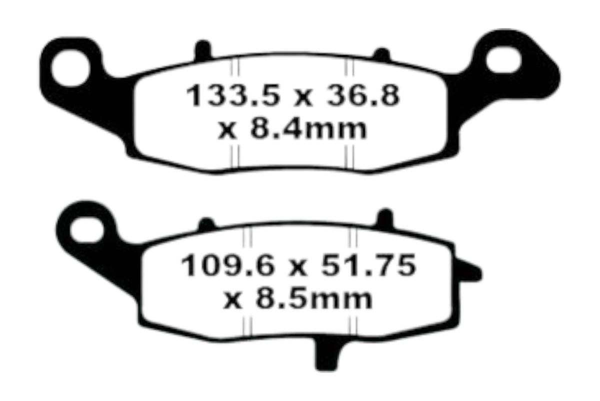 Bremsklötze Bremsbeläge EBC EPFA 229 HH 1x Satz (2 Stück)