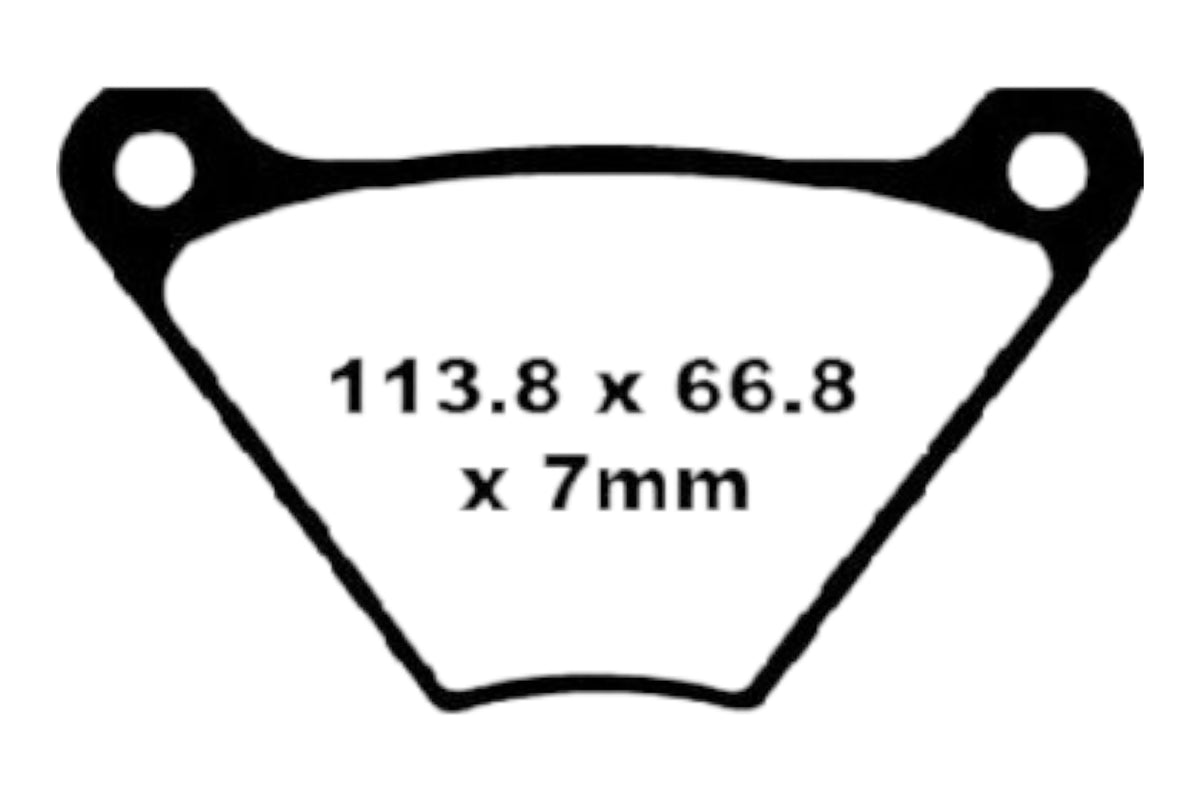 Bremsklötze Bremsbeläge EBC FA 024/2 1x Satz (2 Stück)