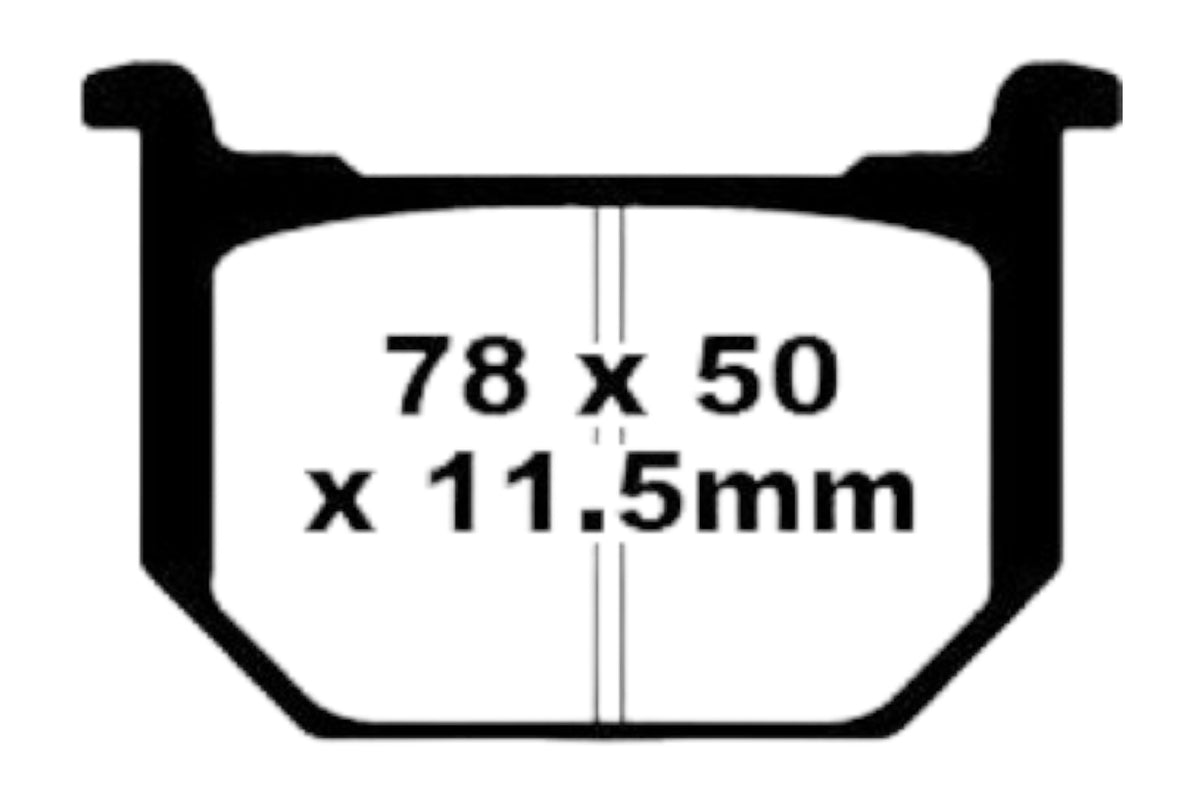 Bremsklötze Bremsbeläge EBC FA 051 1x Satz (2 Stück)