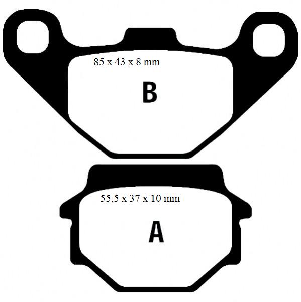 Bremsklötze Bremsbeläge EBC FA 067 1x Satz (2 Stück)