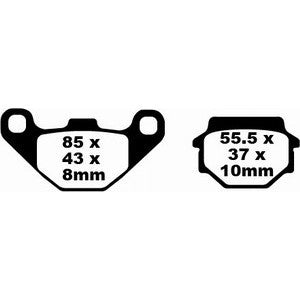 Bremsklötze Bremsbeläge EBC FA 067 R 1x Satz (2 Stück)
