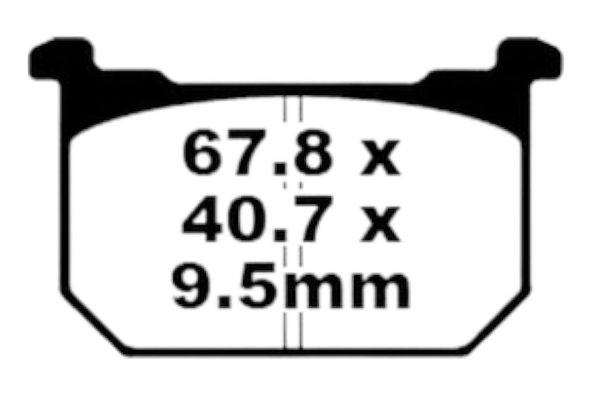 Bremsklötze Bremsbeläge EBC FA 068 HH 1x Satz (2 Stück)
