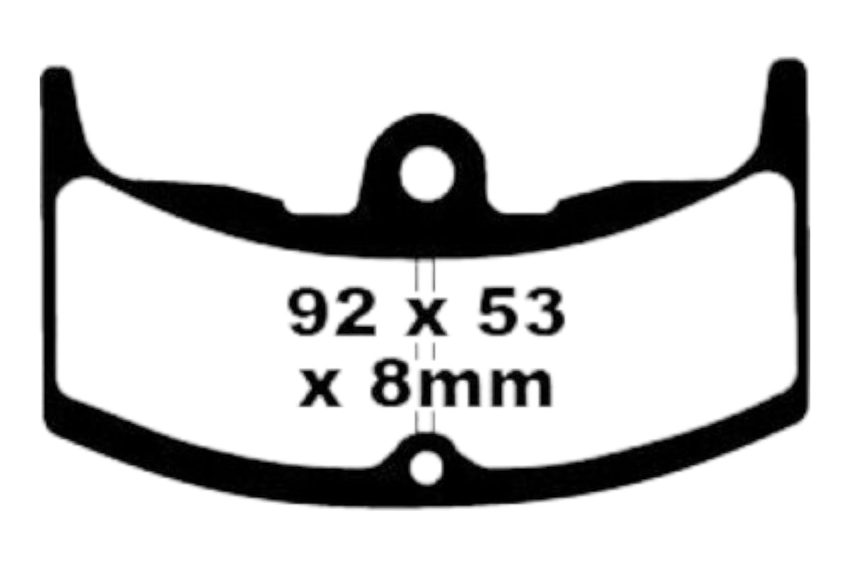 Bremsklötze Bremsbeläge EBC FA 080 1x Satz (2 Stück)