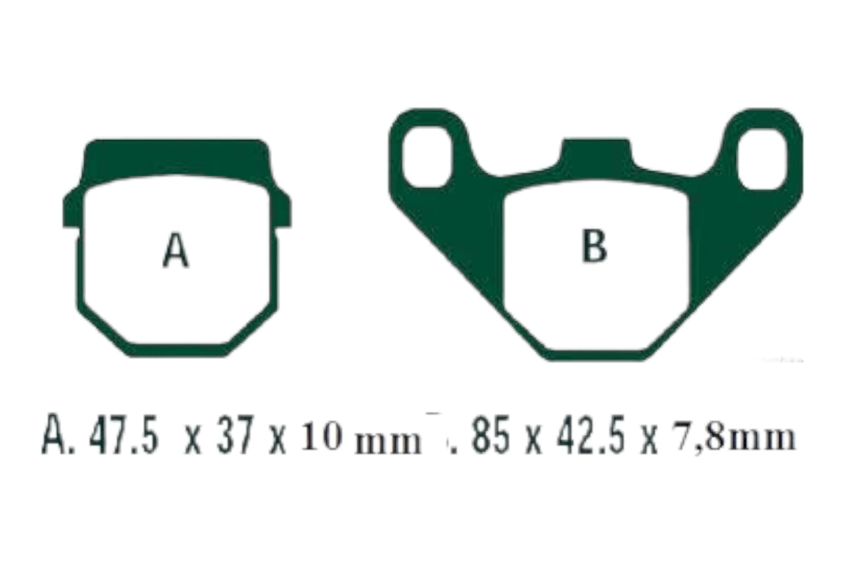 Bremsklötze Bremsbeläge EBC FA 083/2 TT 1x Satz (2 Stück)