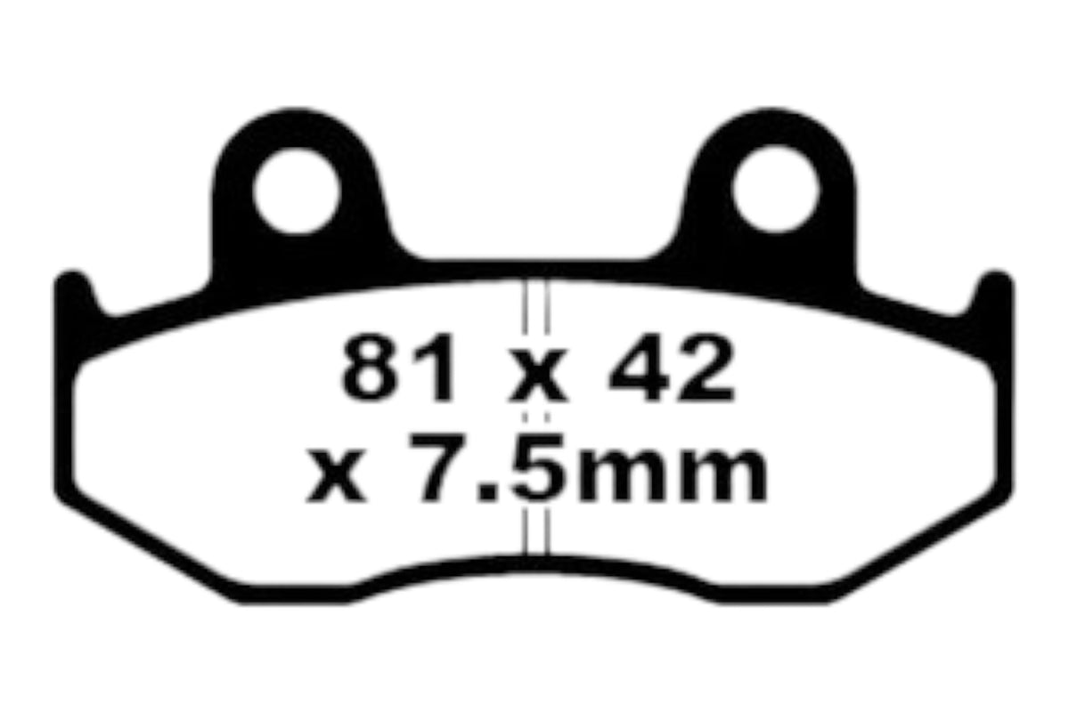 Bremsklötze Bremsbeläge EBC FA 092 R (2 Stück)