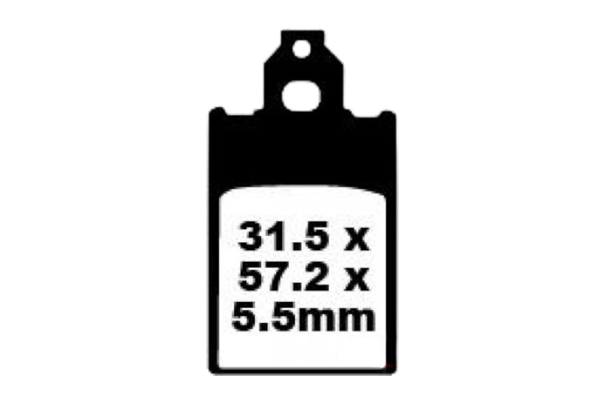 Bremsklötze Bremsbeläge EBC FA 116 1x Satz (2 Stück)