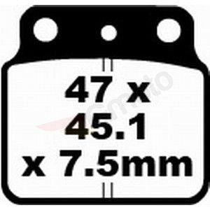 Bremsklötze Bremsbeläge EBC FA 137 R 1x Satz (2 Stück)
