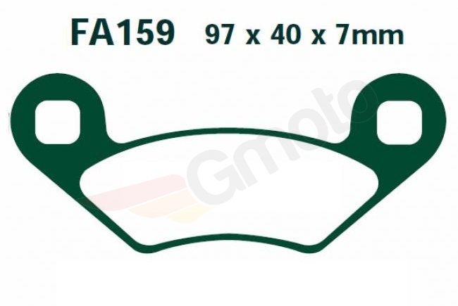 Bremsklötze Bremsbeläge EBC FA 159 R (2 Stück)
