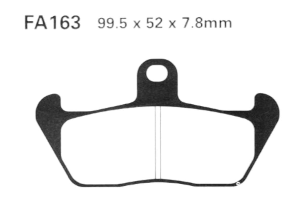 Bremsklötze Bremsbeläge EBC FA 163 1x Satz (2 Stück)