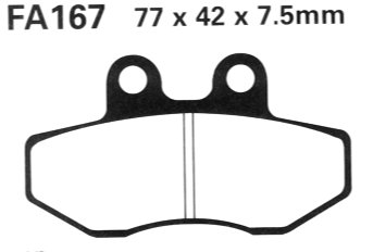 Bremsklötze Bremsbeläge EBC FA 167 1x Satz (2 Stück)