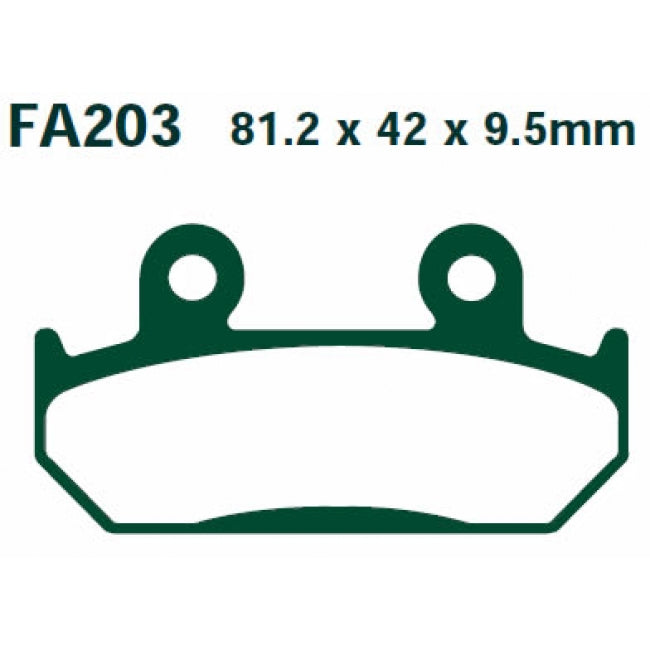Bremsklötze Bremsbeläge EBC FA 203 (2 Stück)