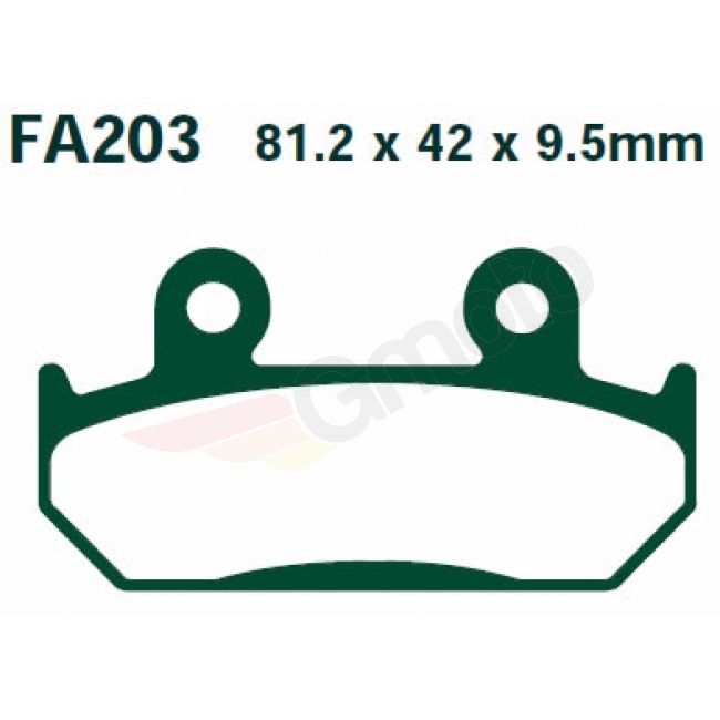 Bremsklötze Bremsbeläge EBC FA 203 HH 1x Satz (2 Stück)