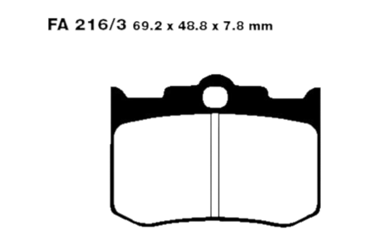 Bremsklötze Bremsbeläge EBC FA 216/3 HH 1x Satz (2 Stück)