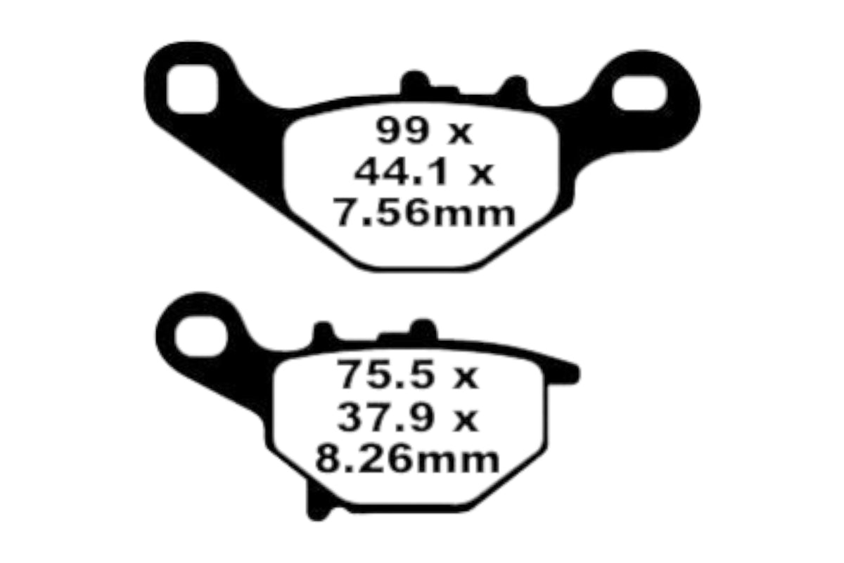 Bremsklötze Bremsbeläge EBC FA 230 TT (2 Stück)