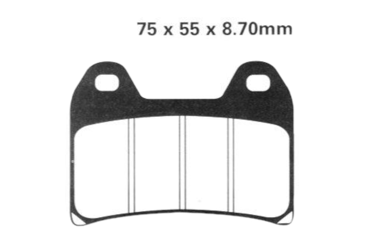 Bremsklötze Bremsbeläge EBC FA 244 1x Satz (2 Stück)