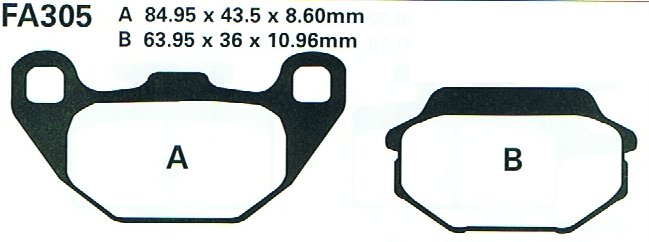 Bremsklötze Bremsbeläge EBC FA 305 (2 Stück)