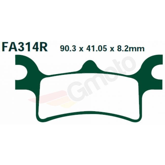 Bremsklötze Bremsbeläge EBC FA 314 R (2 Stück)