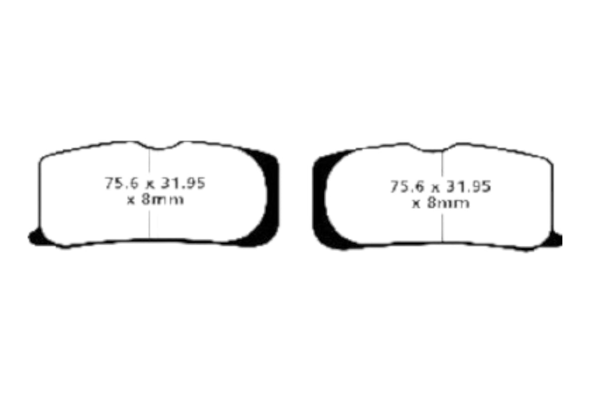Bremsklötze Bremsbeläge EBC FA 474 1x Satz (2 Stück)