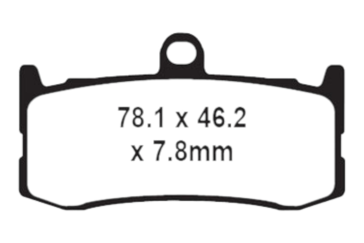 Bremsklötze Bremsbeläge EBC FA 491 HH 1x Satz (2 Stück)
