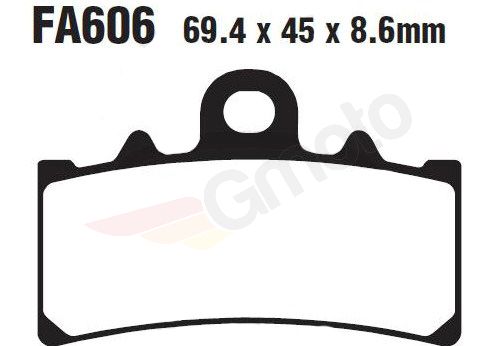 Bremsklötze Bremsbeläge EBC FA 606 1x Satz (2 Stück)
