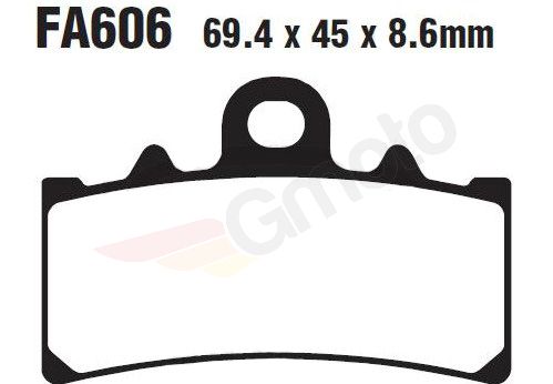 Bremsklötze Bremsbeläge EBC FA 606 HH 1x Satz (2 Stück)