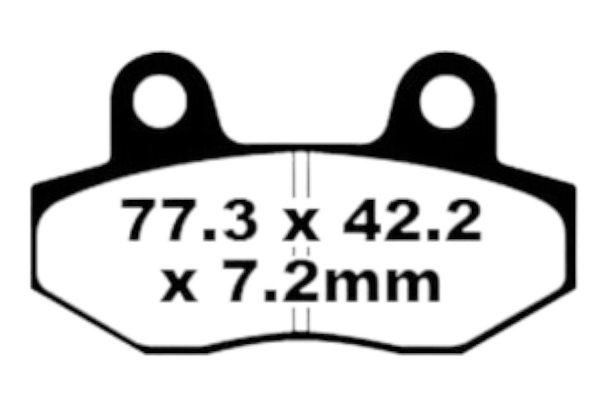 Bremsklötze Bremsbeläge EBC SFA 086 HH 1x Satz (2 Stück)