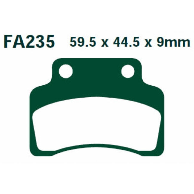 Bremsklötze Bremsbeläge EBC SFA 235 1x Satz (2 Stück)