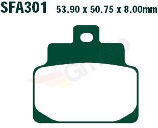 Bremsklötze Bremsbeläge EBC SFA 301 HH 1x Satz (2 Stück)