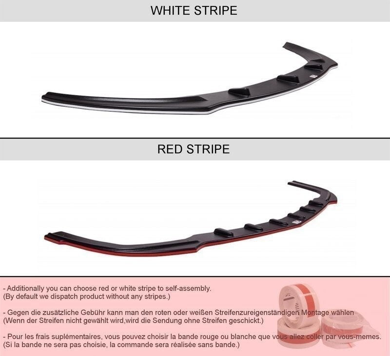 Frontlippe passend für Mercedes SLK R171 (passend für ME-SLK-R171-AMG204-F1) Carbon Look