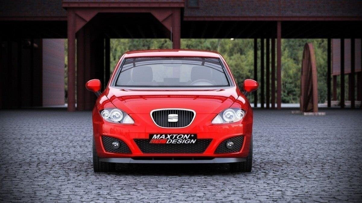 Frontlippe passend für Seat Leon MK2 FL schwarz Hochglanz