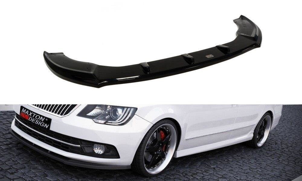 Frontlippe passend für Skoda Superb Mk2 FL schwarz Hochglanz