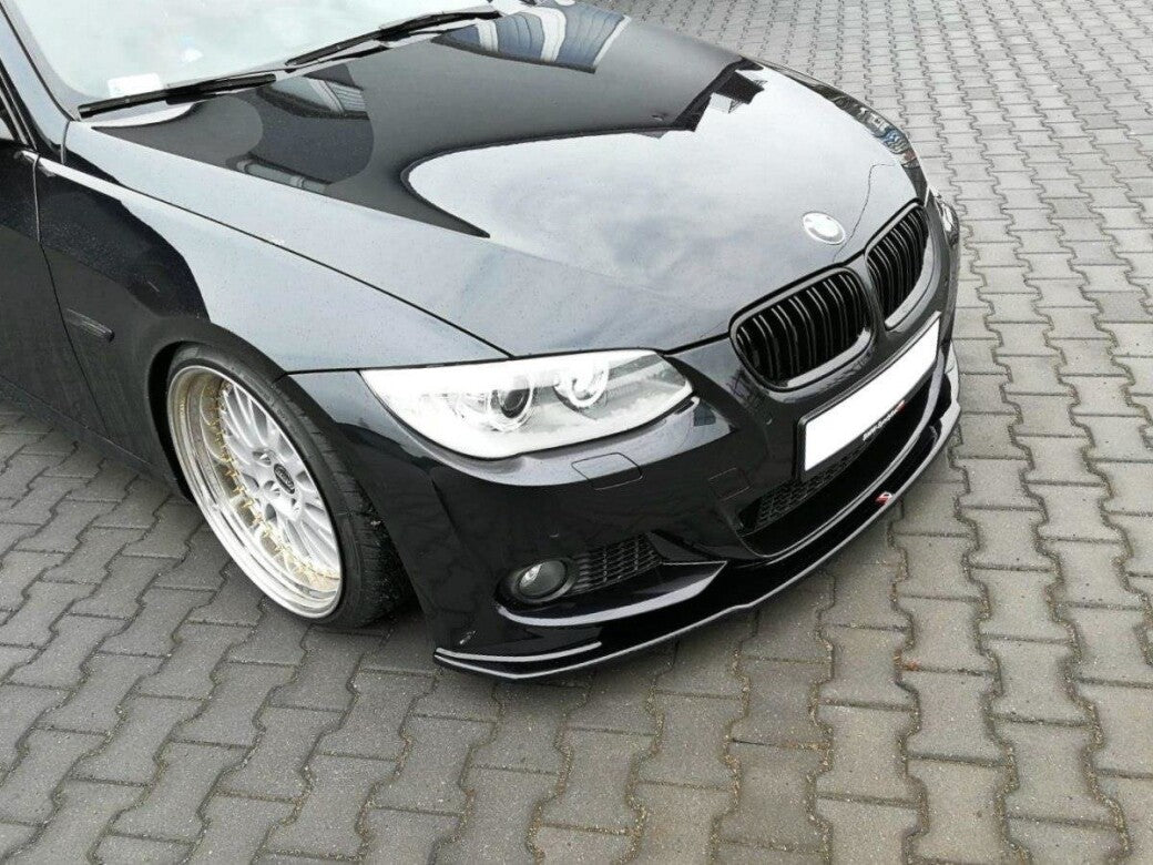 Frontlippe V.1 passend für BMW 3er E92 M Paket FL schwarz Hochglanz