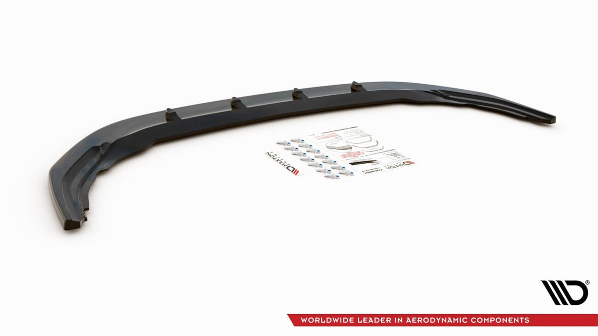 Frontlippe V.1 passend für VW Golf R Hatchback / Variant Mk8 schwarz Hochglanz