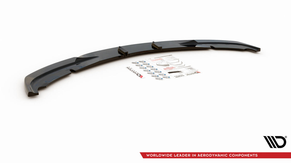 Frontlippe V.2 passend für BMW 3er E90 schwarz Hochglanz