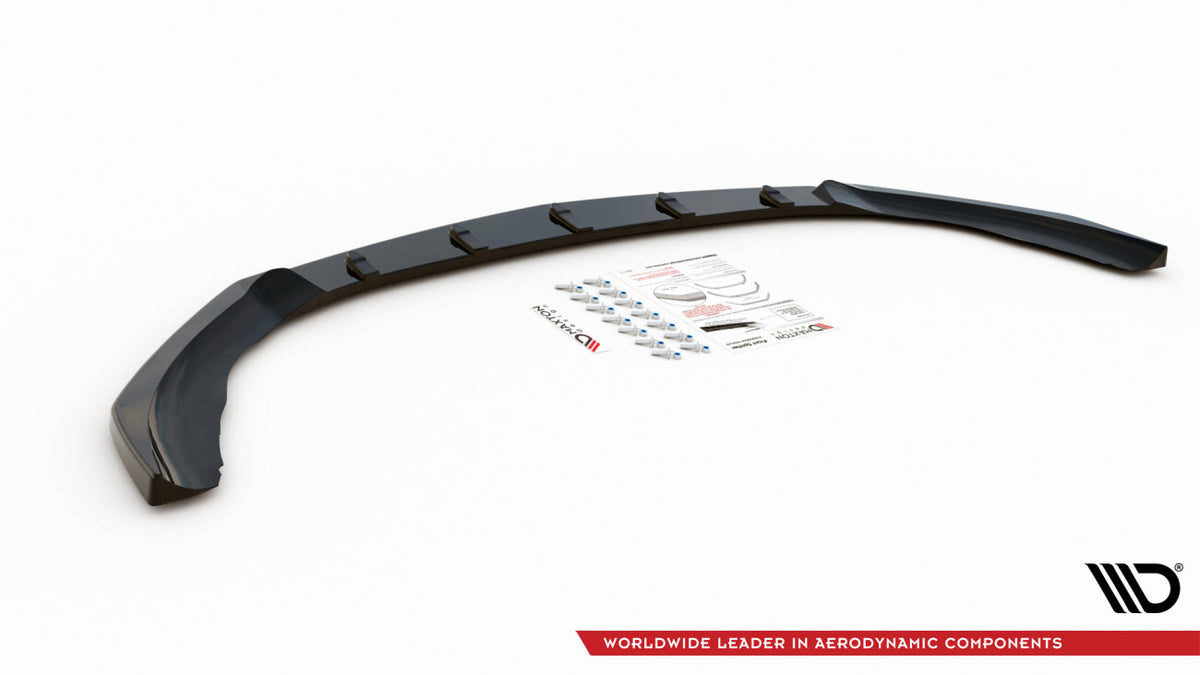Frontlippe V.4 passend für Mercedes A35 AMG / AMG-Line W177 schwarz Hochglanz