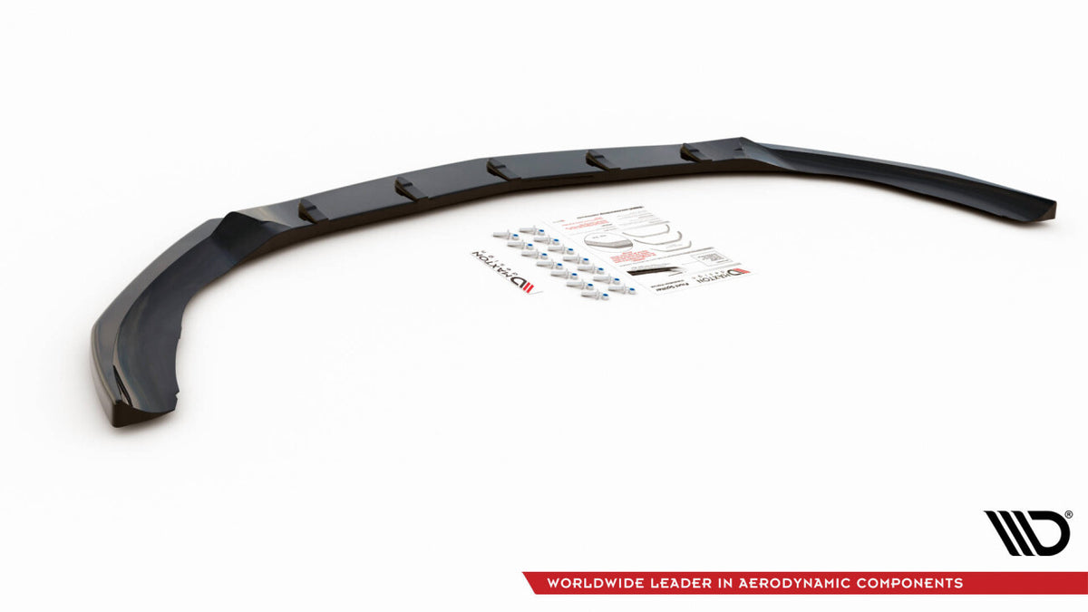 Frontlippe V.5 passend für Mercedes A35 AMG / AMG-Line W177 schwarz Hochglanz