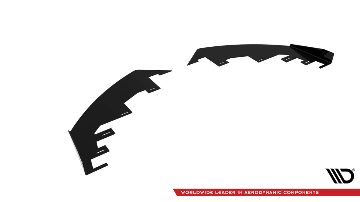 Frontlippen Flaps passend für CUPRA Formentor Mk1 FL schwarz Hochglanz