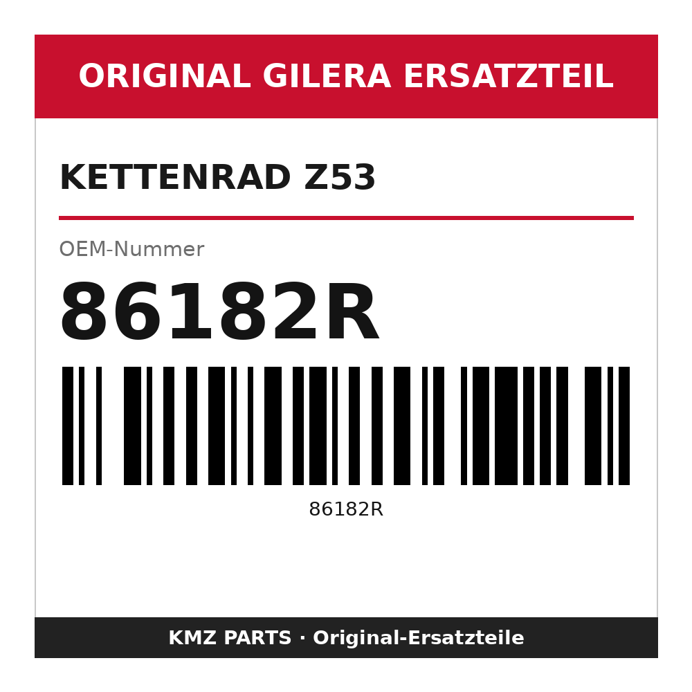 Gilera Kettenrad Z53 86182R