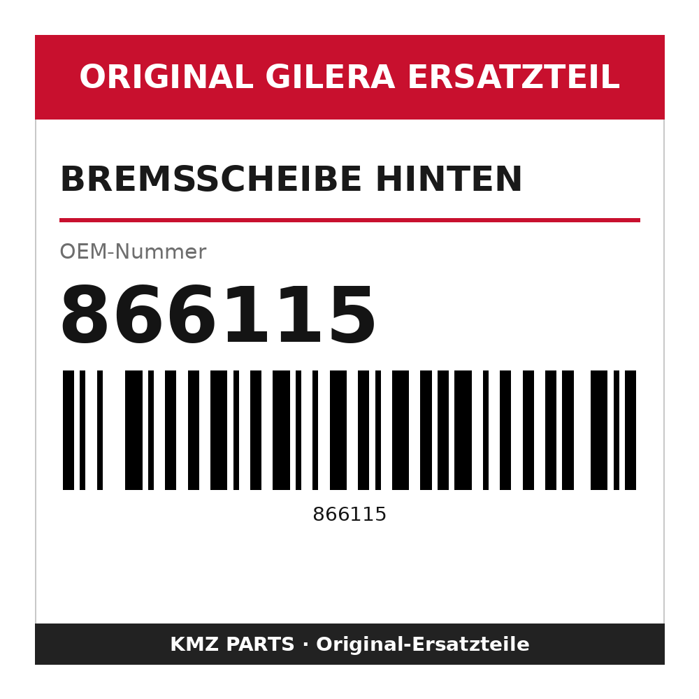 Gilera Bremsscheibe hinten 866115