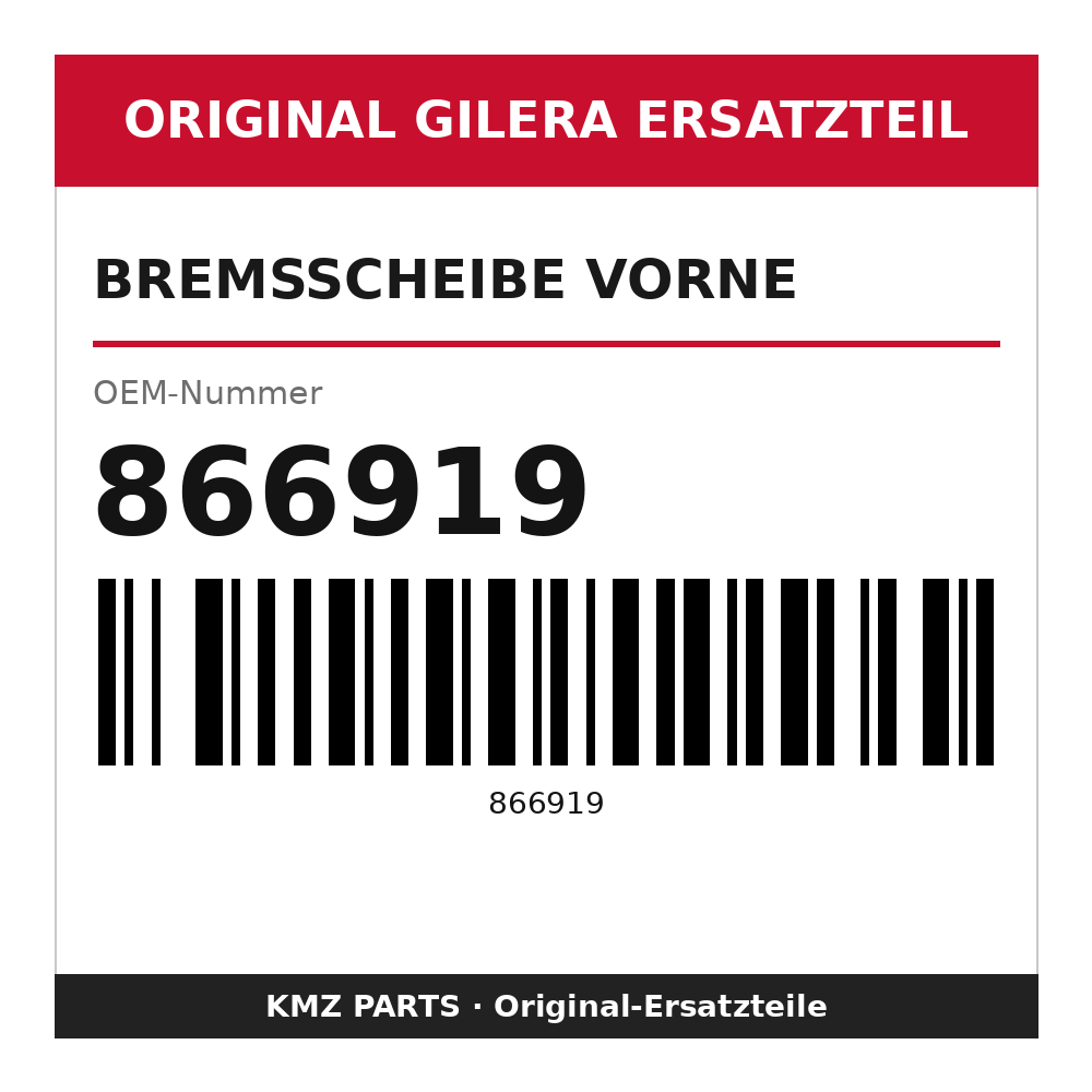 Gilera Bremsscheibe vorne 866919
