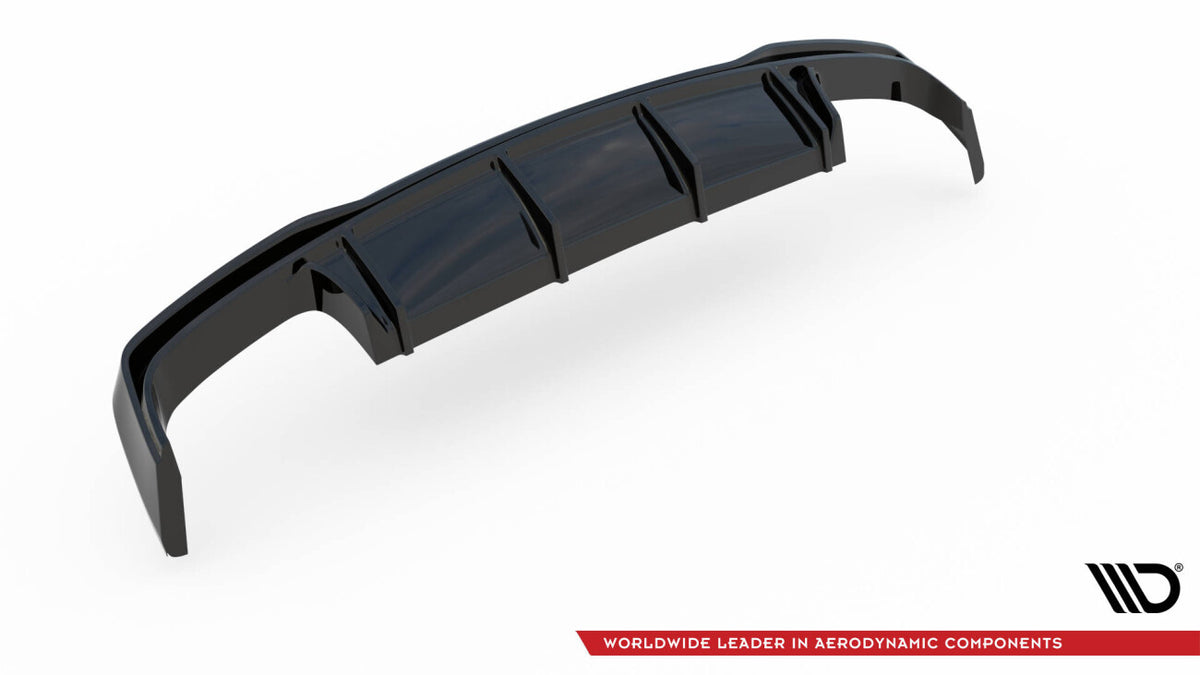 Heckansatz Diffusor passend für Audi A6 S-Line / S6 C8 / C8 FL schwarz Hochglanz