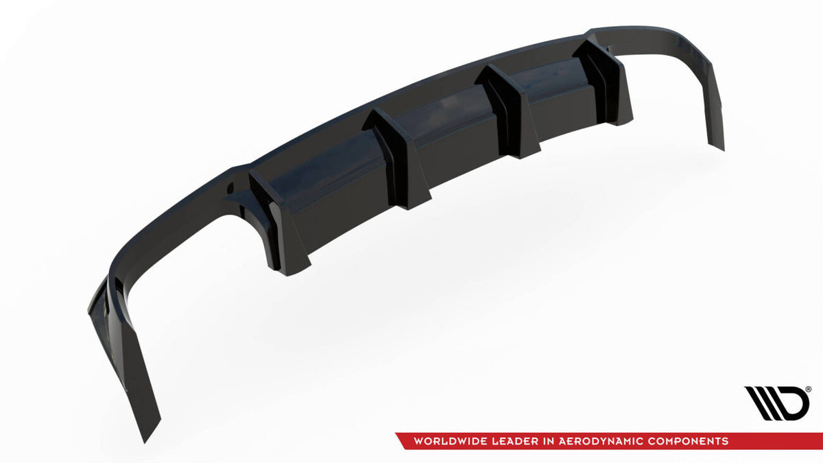 Heckansatz Diffusor passend für Audi S8 D5 schwarz Hochglanz