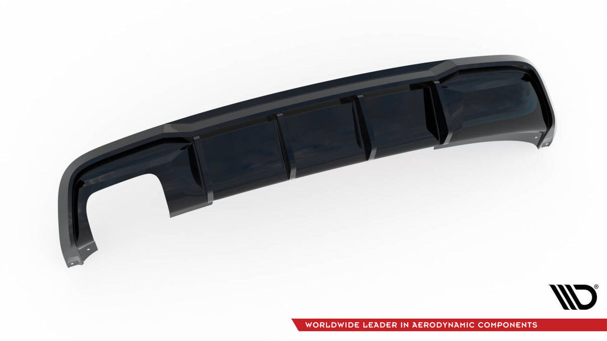 Heckansatz Diffusor passend für BMW 1er M-Paket E82 schwarz Hochglanz