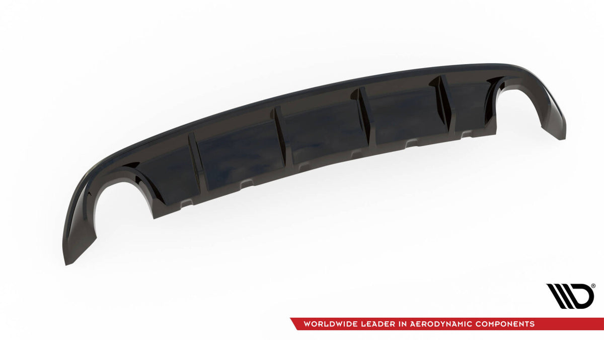 Heckansatz Diffusor passend für Ford Edge Mk2 schwarz Hochglanz