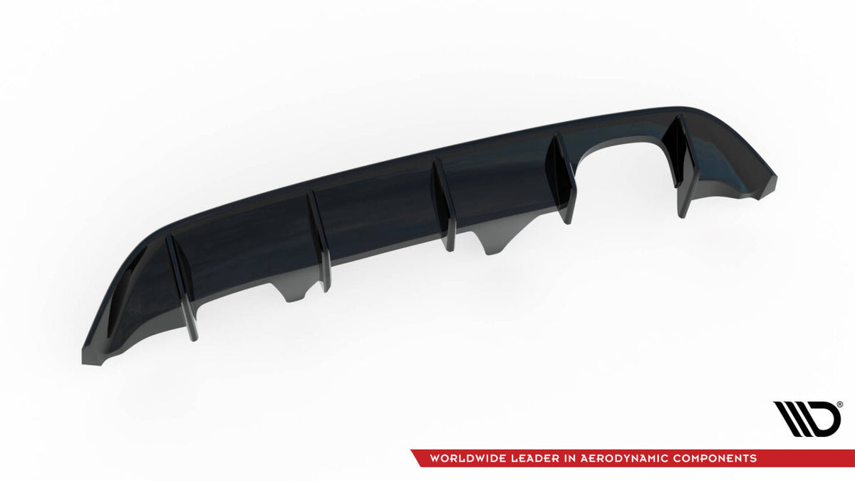 Heckansatz Diffusor passend für Ford Fiesta Mk8 ST schwarz Hochglanz