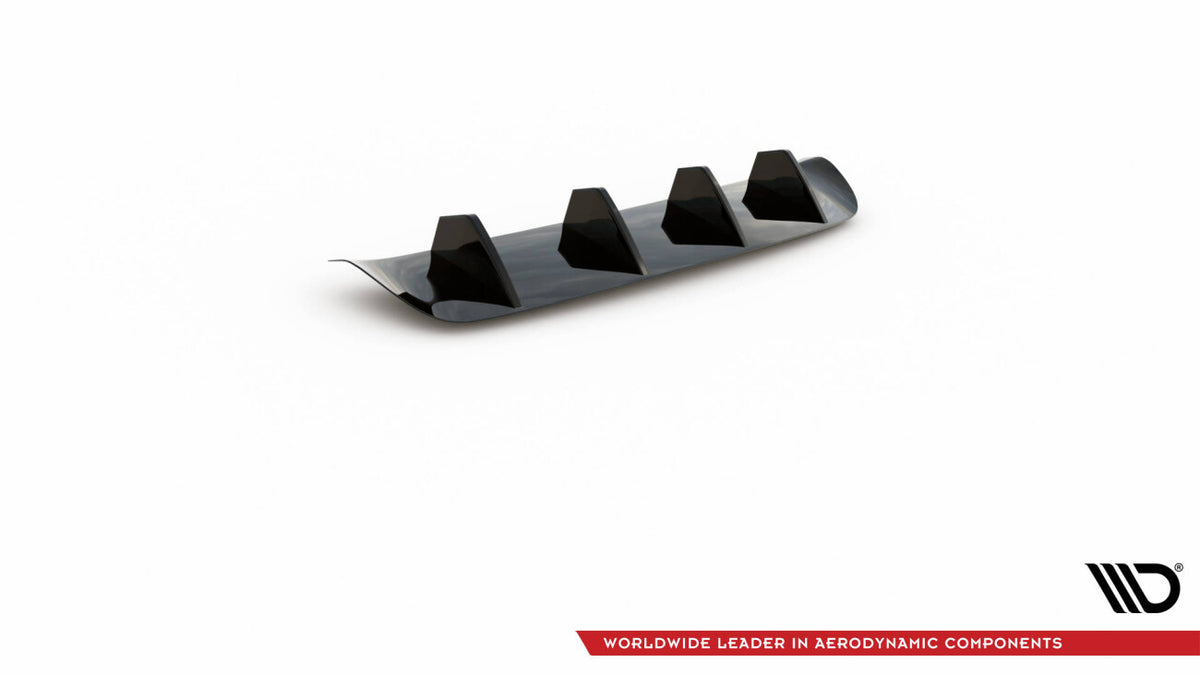 Heckansatz Diffusor passend für Porsche Panamera / Panamera Diesel 970 schwarz Hochglanz