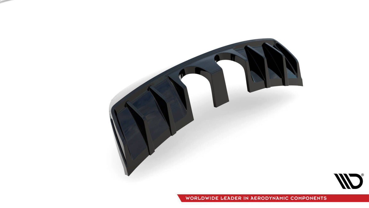 Heckansatz Diffusor passend für Seat Leon CUPRA/ FR Mk2 schwarz Hochglanz